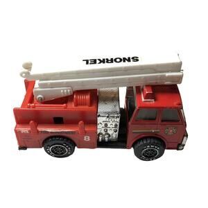 Retro Rescue: Vintage 1988 Romco Snorkel Fire Truck Toy – Classic Collectible vn